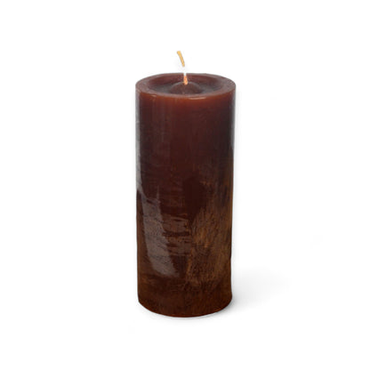 VELA cilíndrica #7 MARRÓN 6*17cm