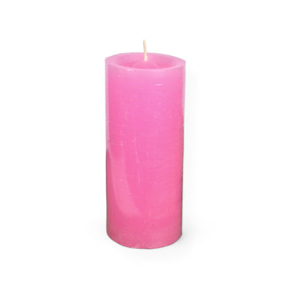 VELA cilíndrica #7 ROSADO 6*17cm
