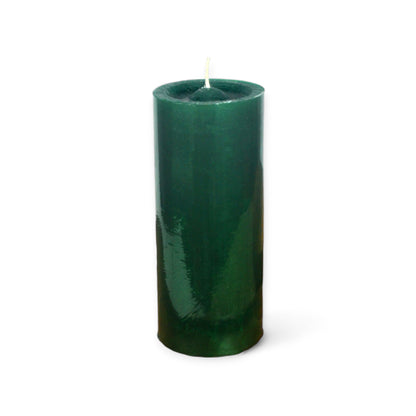 VELA cilíndrica #7 VERDE 6*17cm