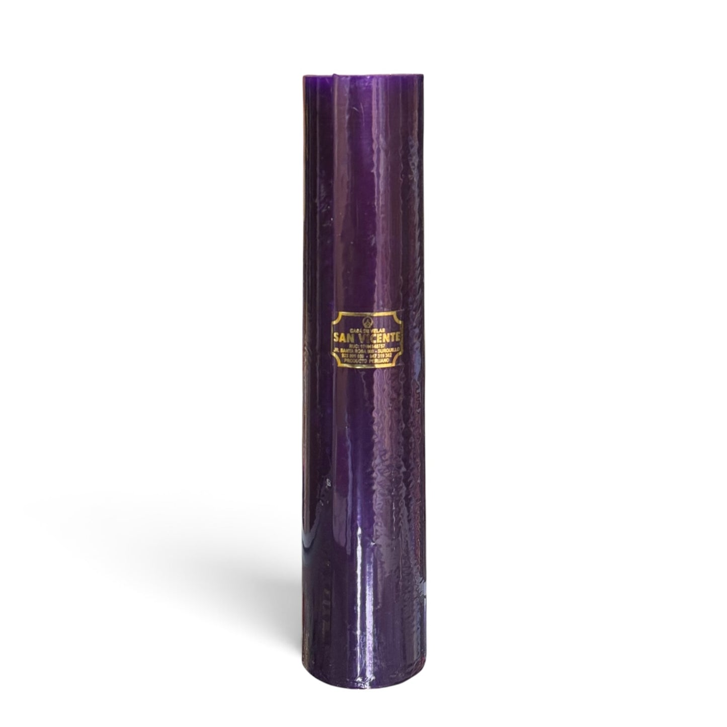Vela alta 6*30cm morado