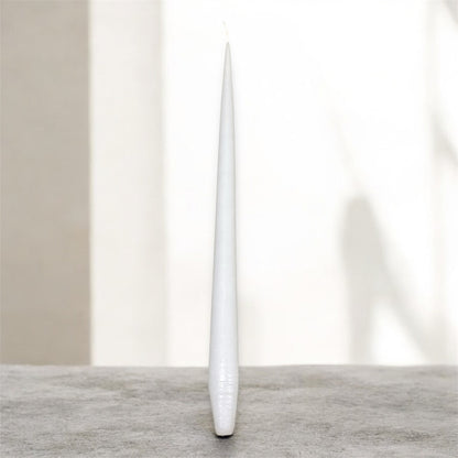 VELA ARTESANAL DE CANDELABRO 35cm BLANCO