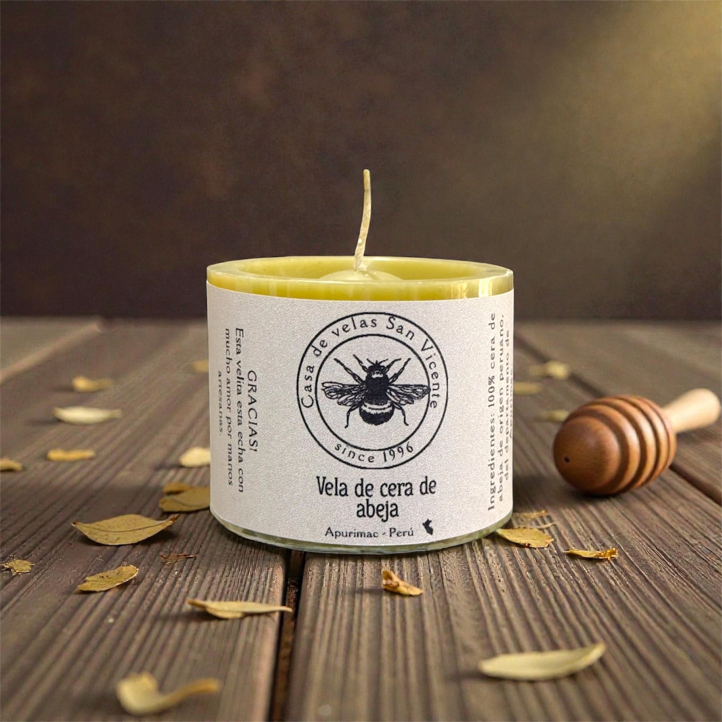 Vela de cera de abeja 6*5