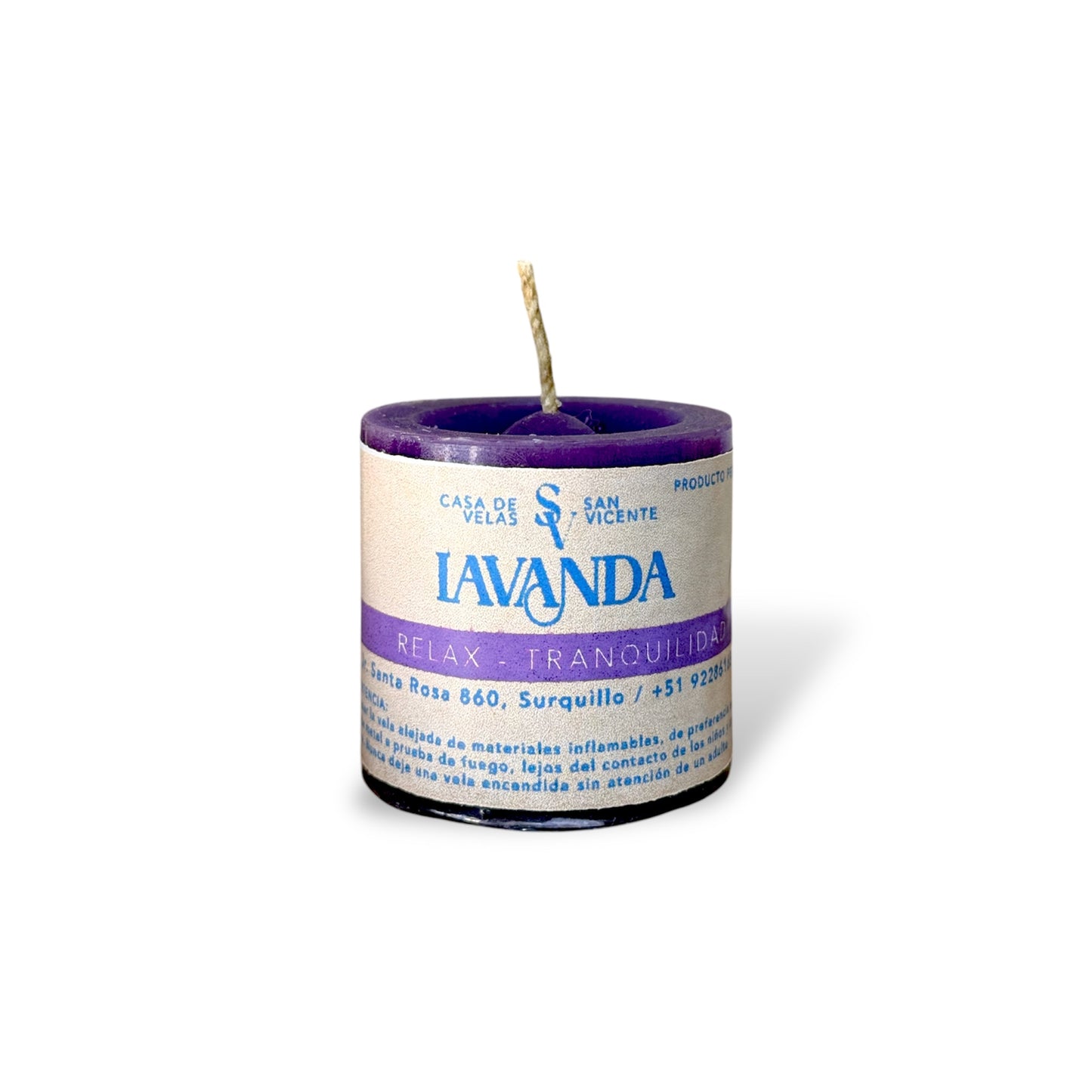 Vela #2 aroma lavanda 5*5cm