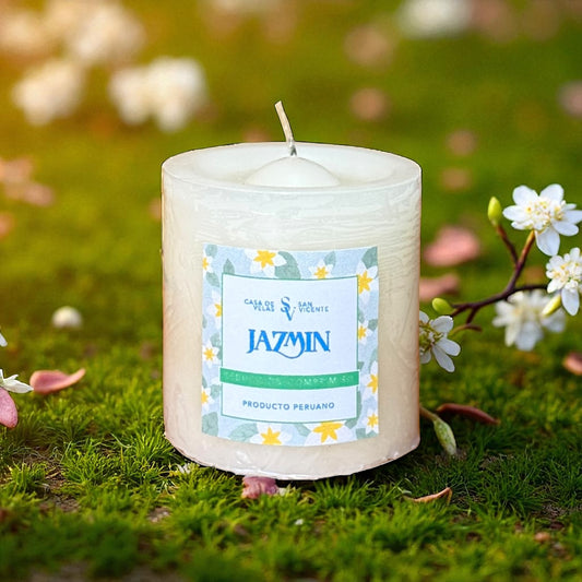 Vela aroma jazmín 6.5*7cm