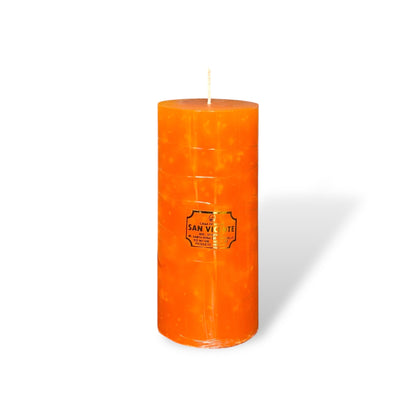 Vela cilíndrica naranja #8B 8*17