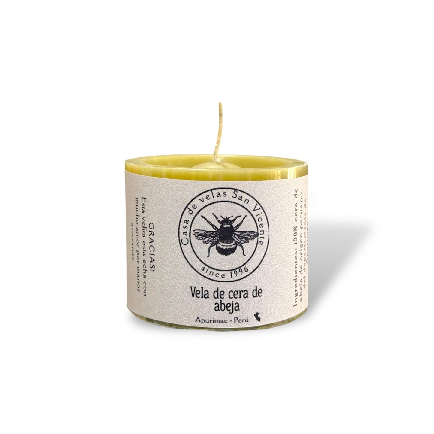 Vela de cera de abeja 6*5