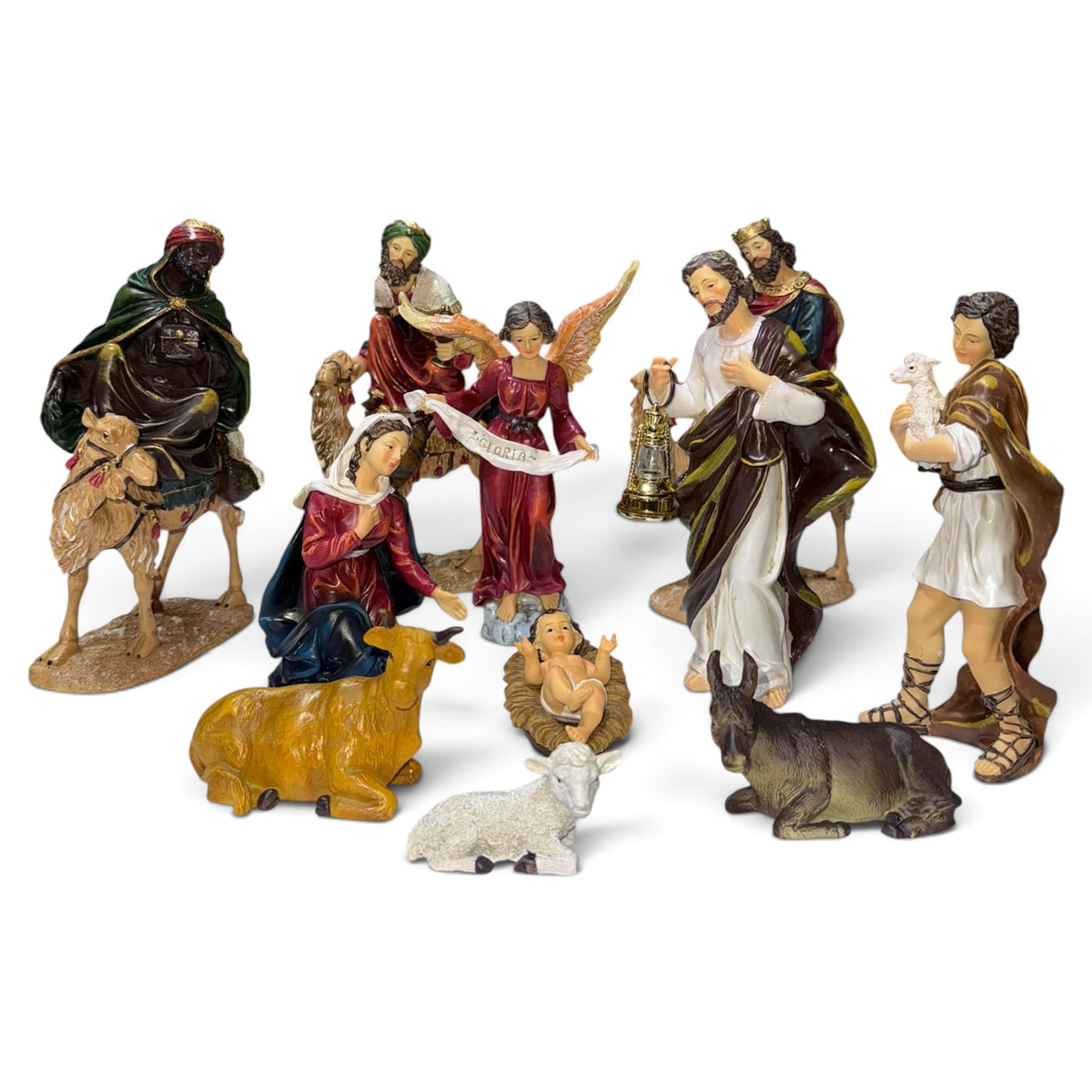Nacimiento con camellos 20cm Santini