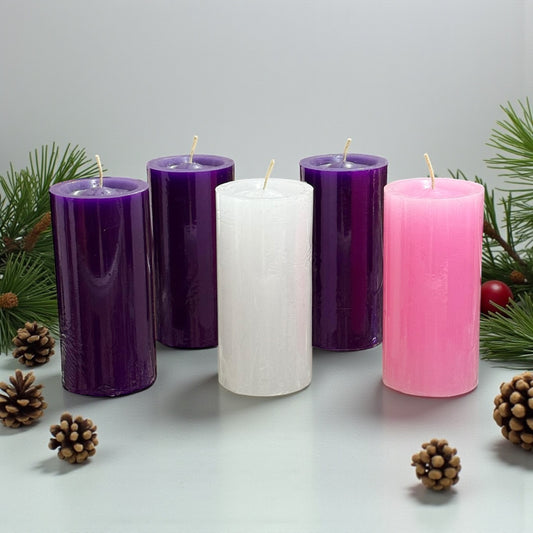 Juego de Velas de adviento 6x13cm