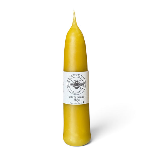 Vela larga de cera de abeja 13.5*3cm