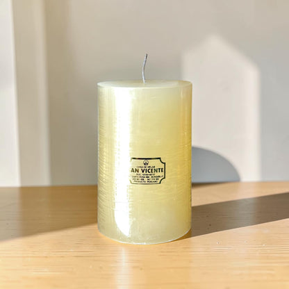Vela cilíndrica Crema 10*17
