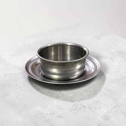 Porta vela plato de acero #1