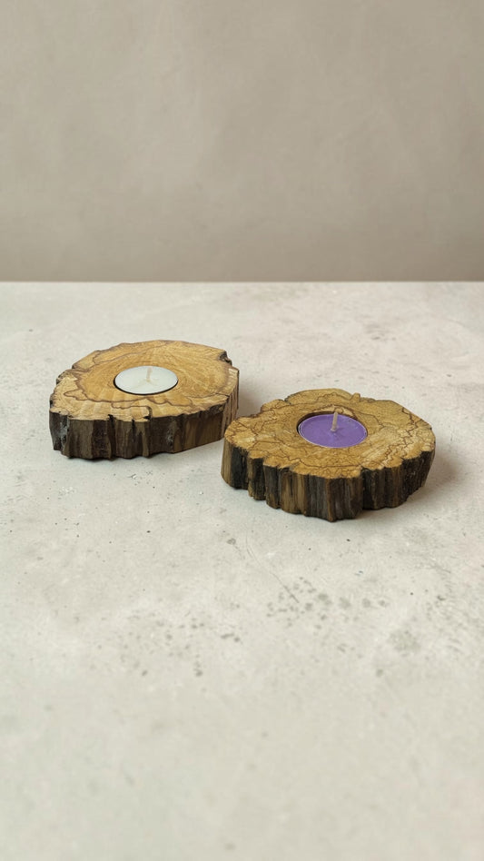Porta vela de palo santo