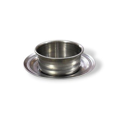 Porta vela plato de acero #1
