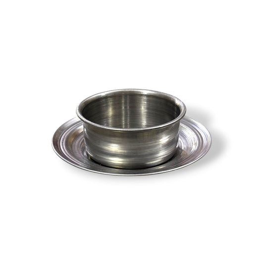 Porta vela plato de acero #1
