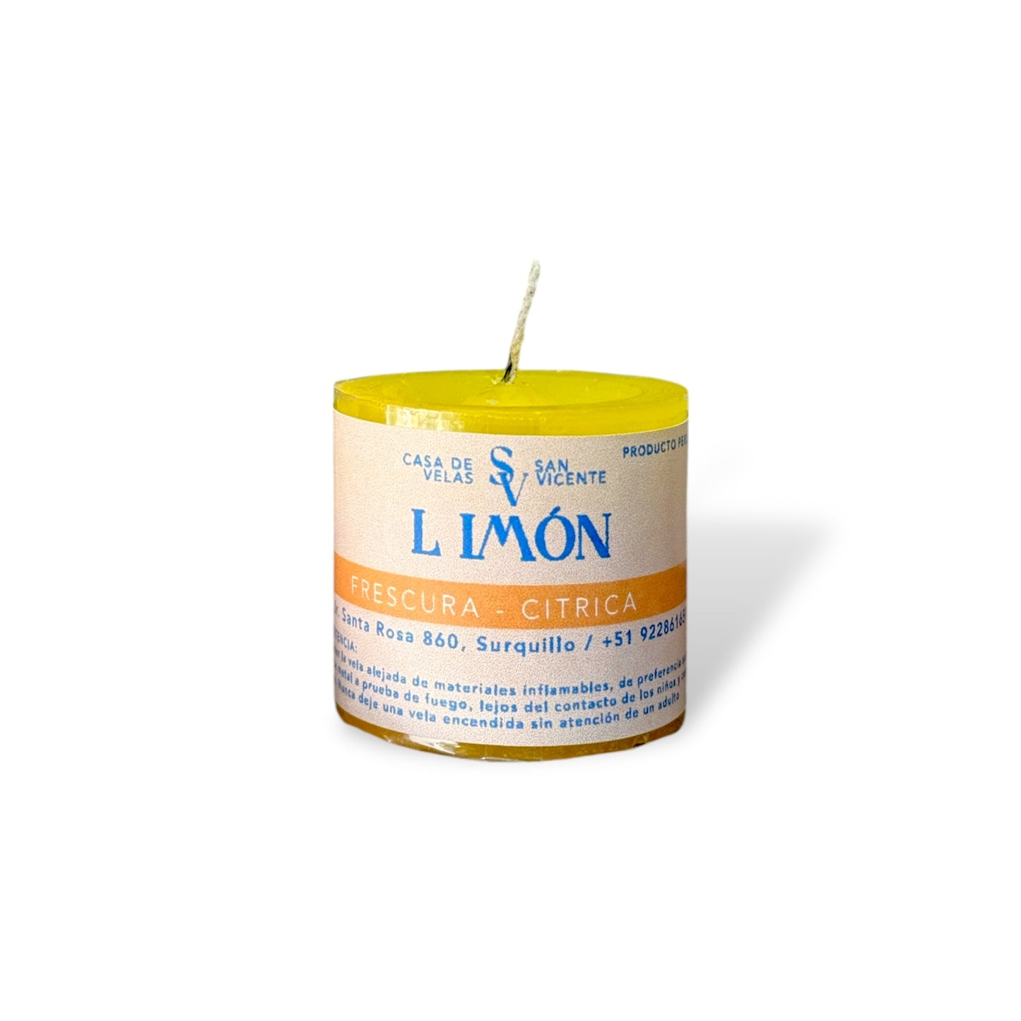 Vela #2 aroma Limón 5*5cm