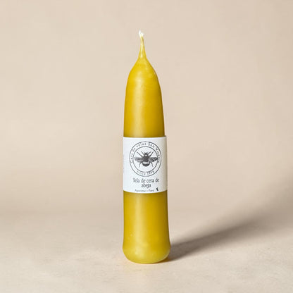 Vela larga de cera de abeja 13.5*3cm