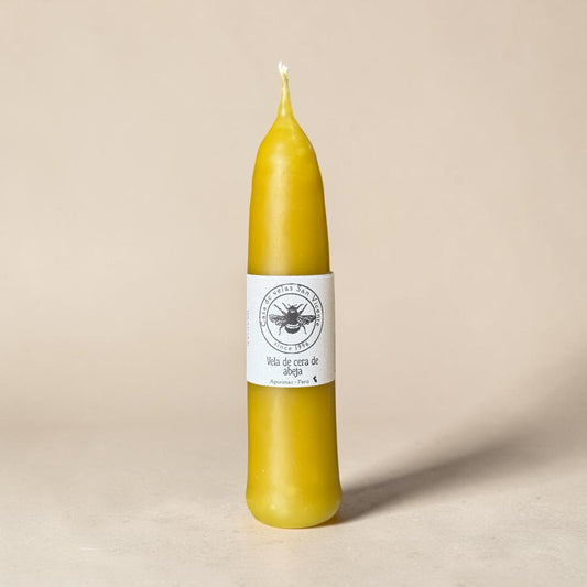 Vela larga de cera de abeja 13.5*3cm