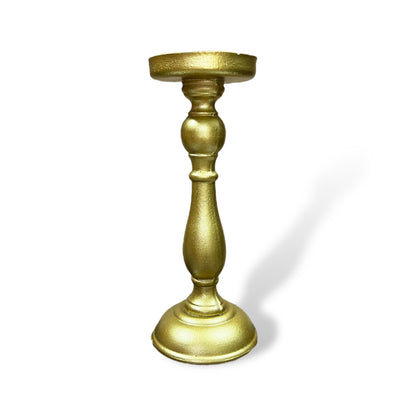 CANDELABRO MADERA DORADA