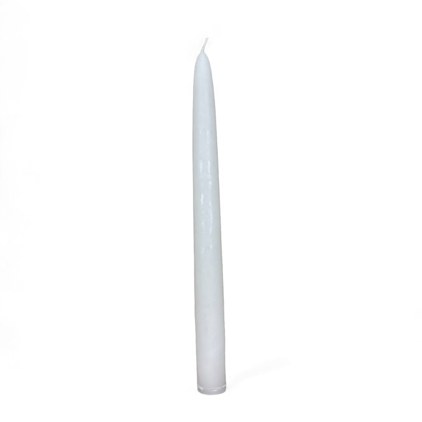 VELA LARGA ARTESANAL BLANCO DE CANDELABRO 25CM