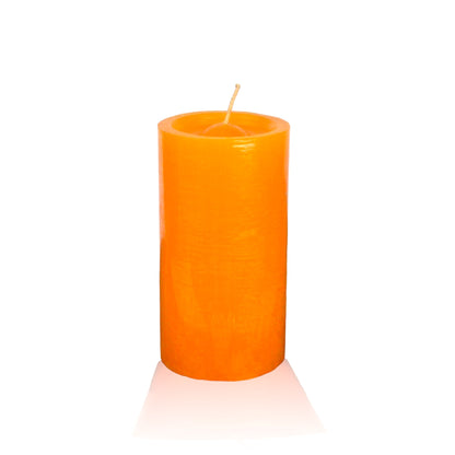 VELA cilíndrica #6 NARANJA 6*13cm