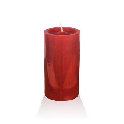 VELA cilíndrica #6 ROJO 6*13cm