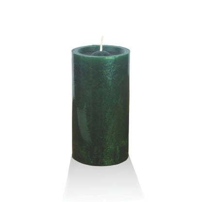VELA cilíndrica #6 VERDE 6*13cm