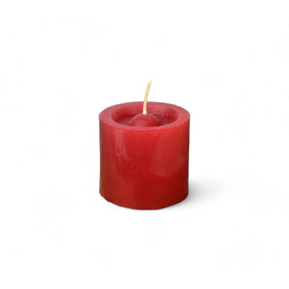 VELA cilíndrica #2 ROJO 5*5cm