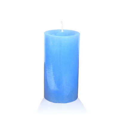 VELA cilíndrica #6 CELESTE 6*13cm